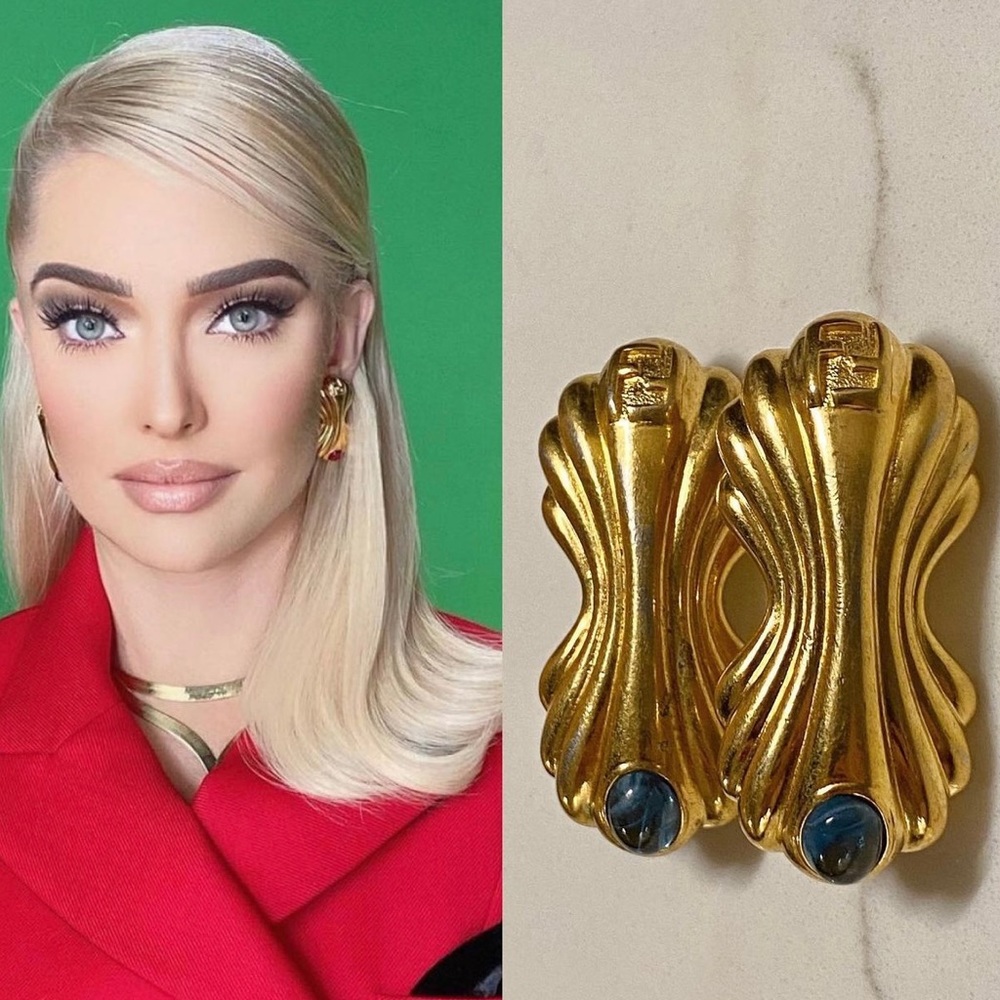 Vintage Fendi Shell Earrings